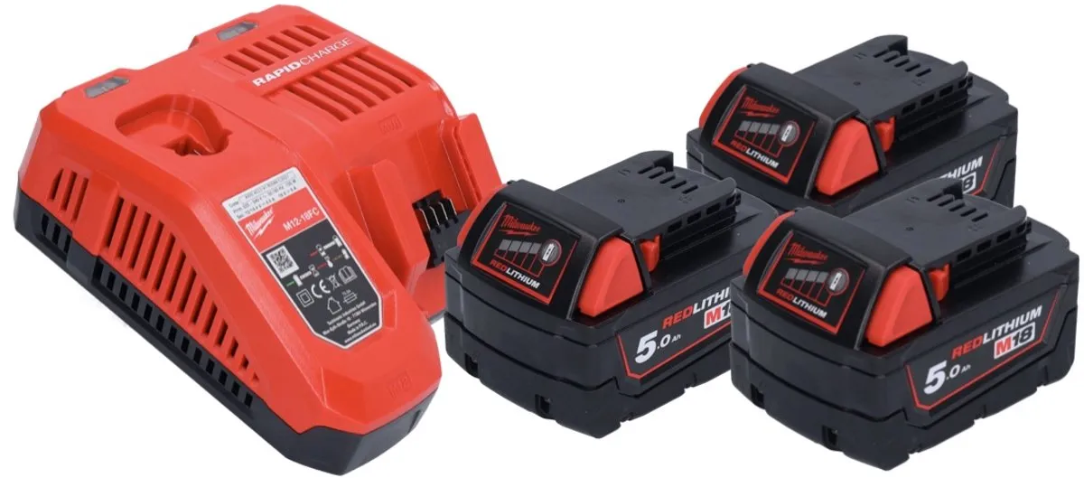 Milwaukee M18 NRG-503 Accu Pack 18V - 4 Stuks