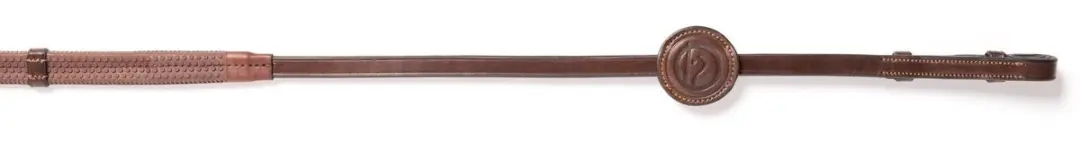 Trust Maastricht 1/2" Rubber Reins Cob - Zwart/Zilver