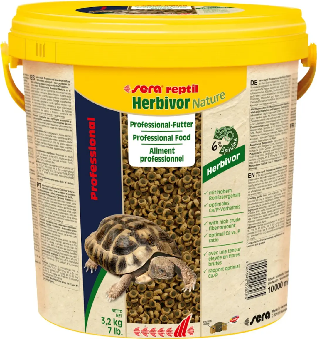 Sera Reptiel Professional Herbivor Nature Schildpadvoer - 3800ml