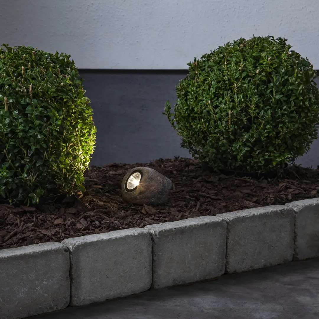 Star Trading Solar LED Siersteen Rocky - Wit