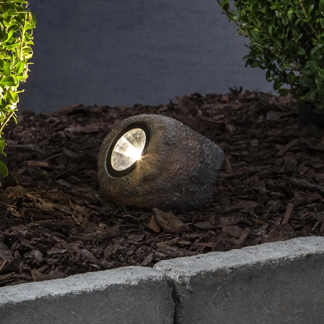 Star Trading Solar LED Siersteen Rocky - Wit