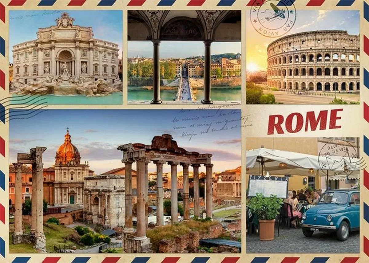 Jumbo Greetings from Rome Puzzel - 1000 Stuks Multicolor