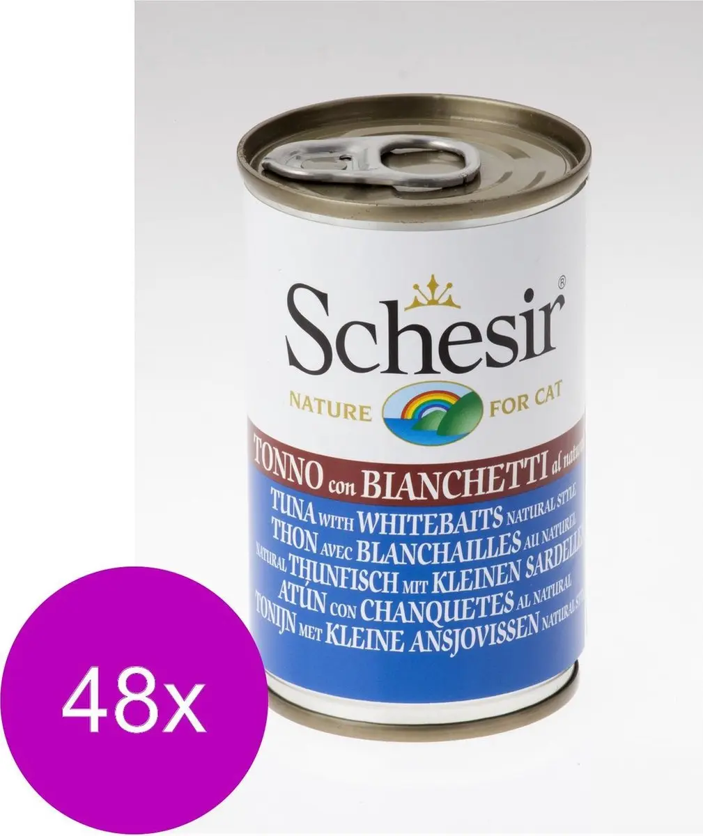 Schesir Kat Blik Gelei Tonijn & Ansjovis 140g