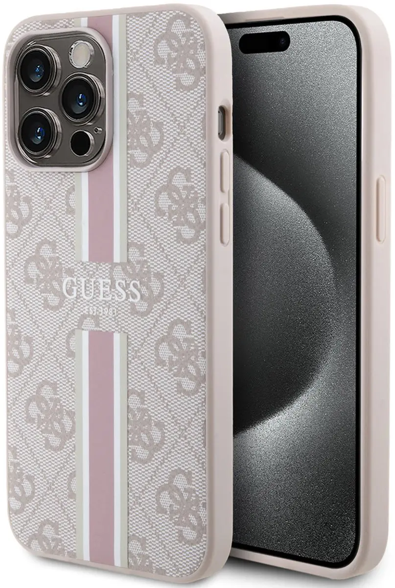 Guess Telefoonhoesje iPhone 15 Pro Max MagSafe Roze