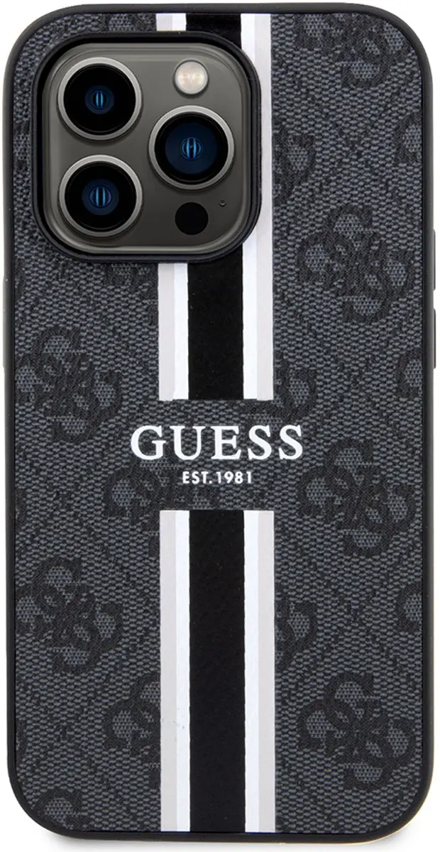 GUESS Hoesje iPhone 15 Pro Max - Zwart - MagSafe