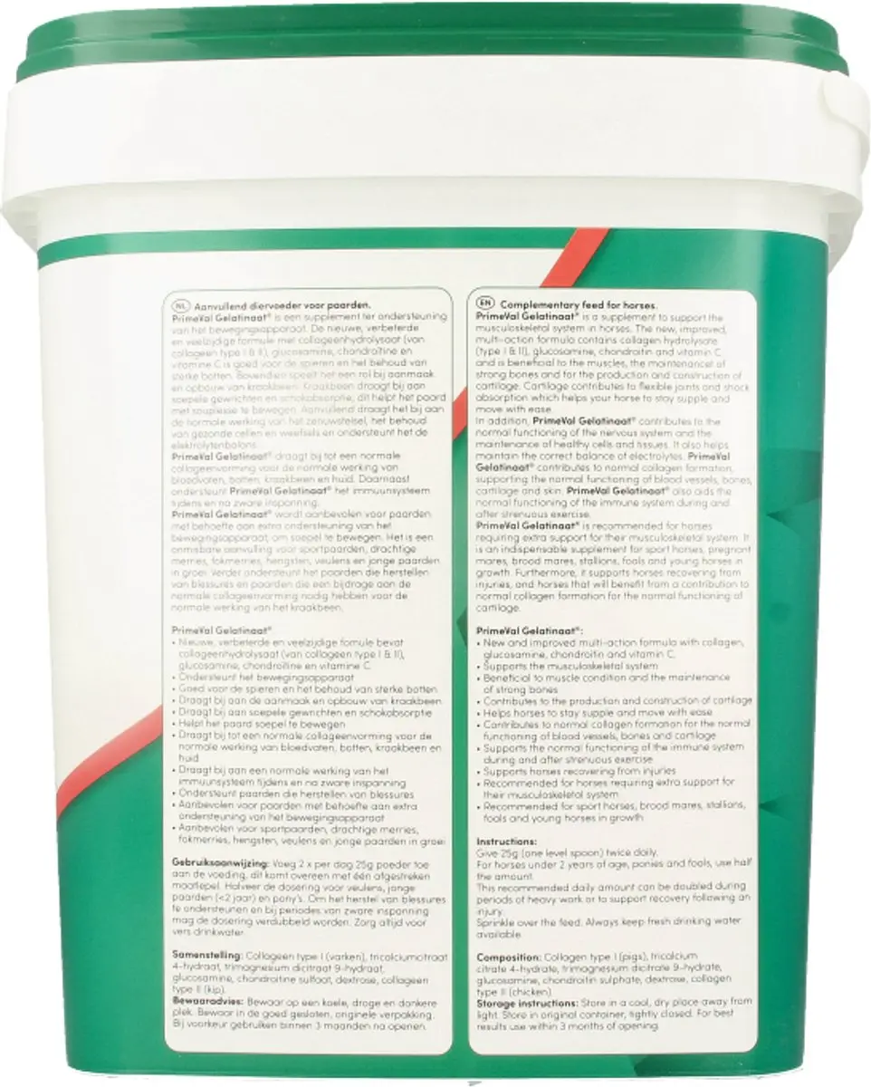 Primeval Gelatinaat Paard 5kg - Gewrichten & Spieren
