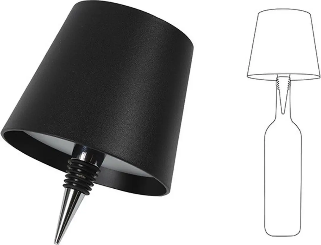Countryfield LED Flessenkurk - Zwart