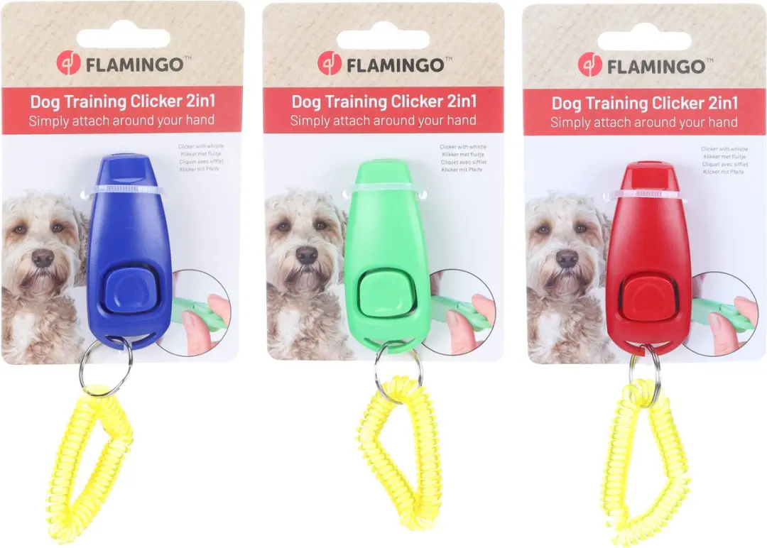 Flamingo Xoë Hondenfluit & Clicker - Rood - afbeelding 6 van 6