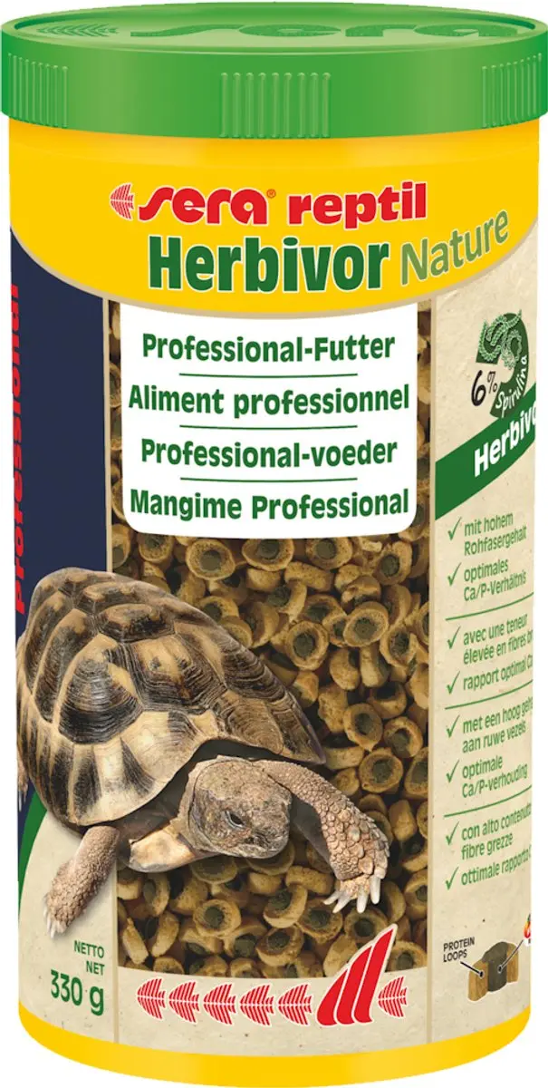 Sera Tortoise Adult Herbivore Duo Pellets 250ml