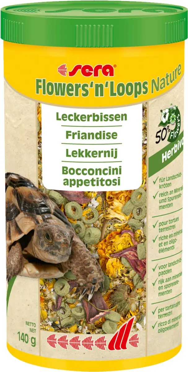 Sera Tortoise Flower And Loops Snack 1000ml