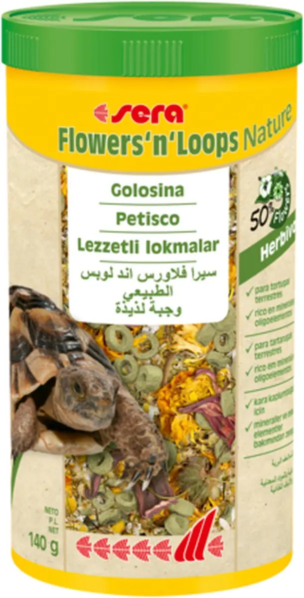 Sera Tortoise Flower And Loops Snack 1000ml
