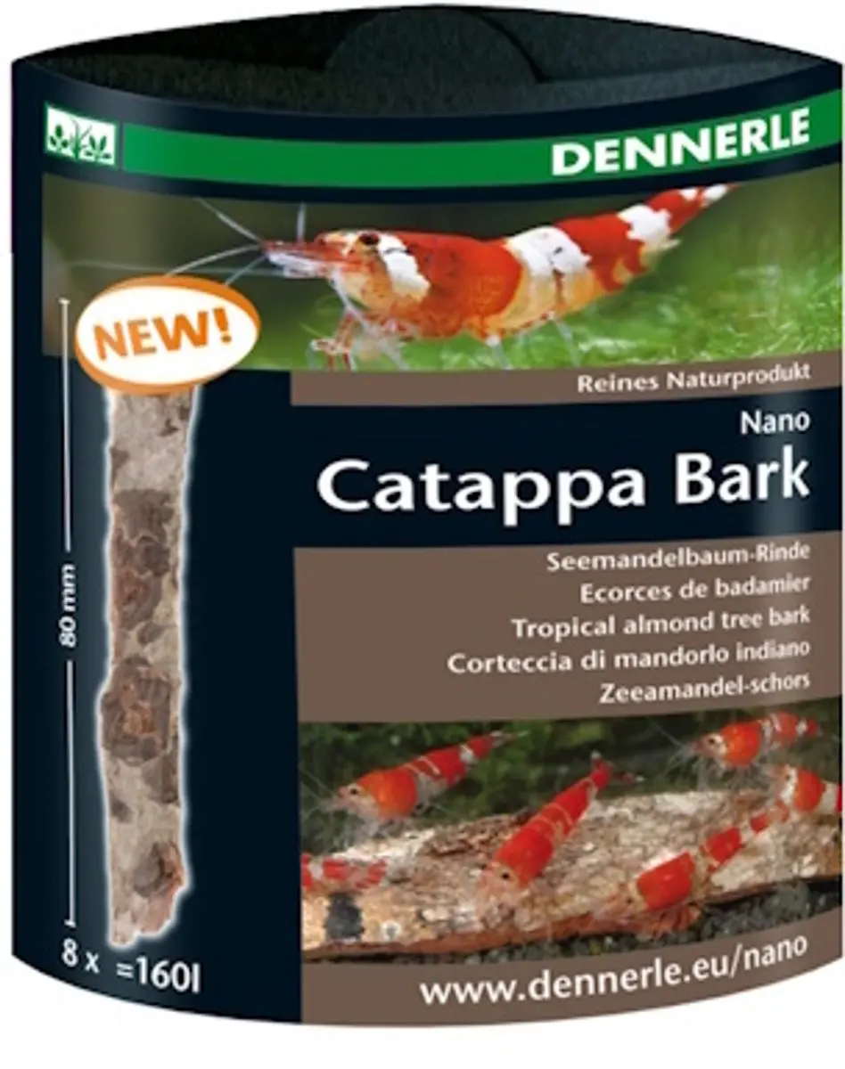 Dennerle Nano Catappa Schors 80mm - 8 Stuks