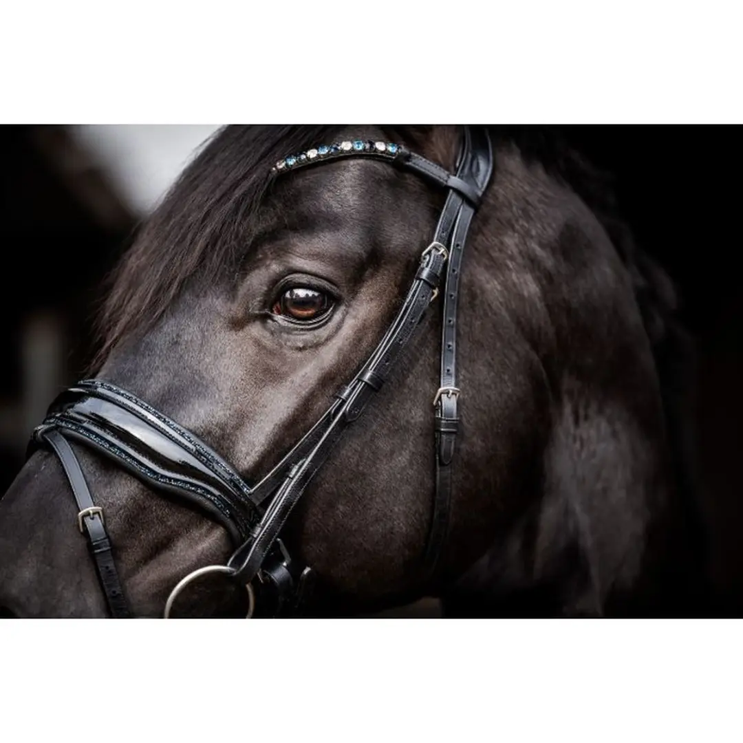 ShowTime HB Evalira Hoofdstel - Full - Zwart/Grijs Glitter