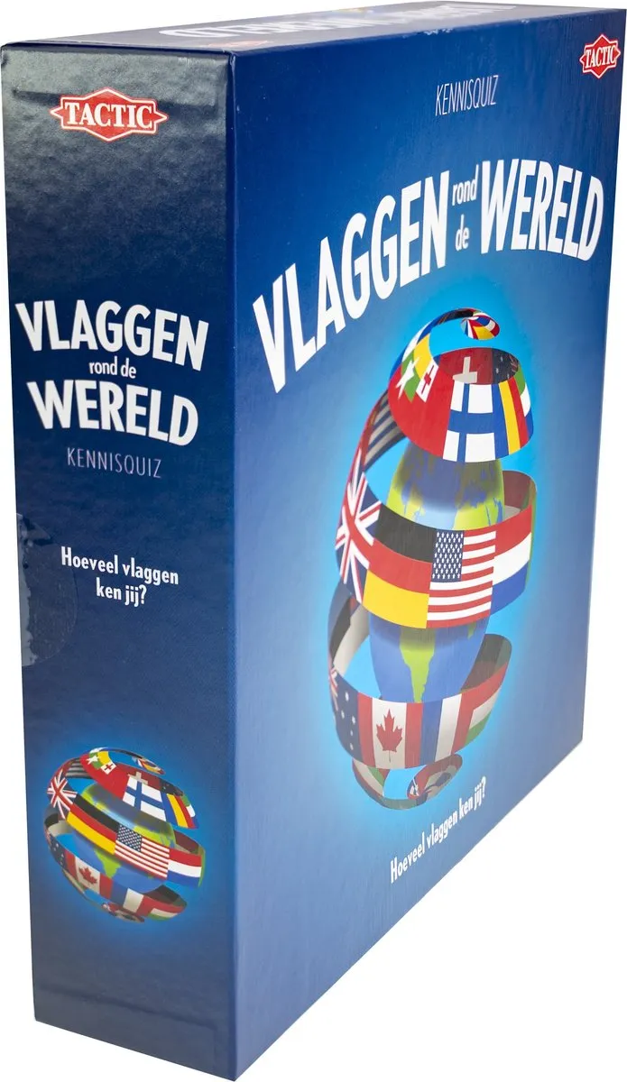 Tactic Vlaggen rond de Wereld Bordspel 60997 - 2-6 Spelers