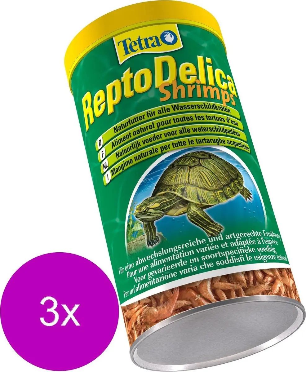 Tetra Fauna Reptodelica Garnalenvoer 3x1L