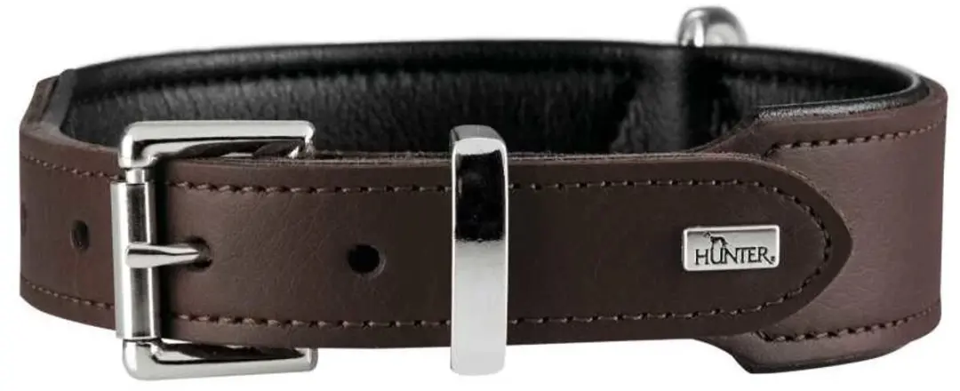 Hunter Hondenhalsband Basic Bruin