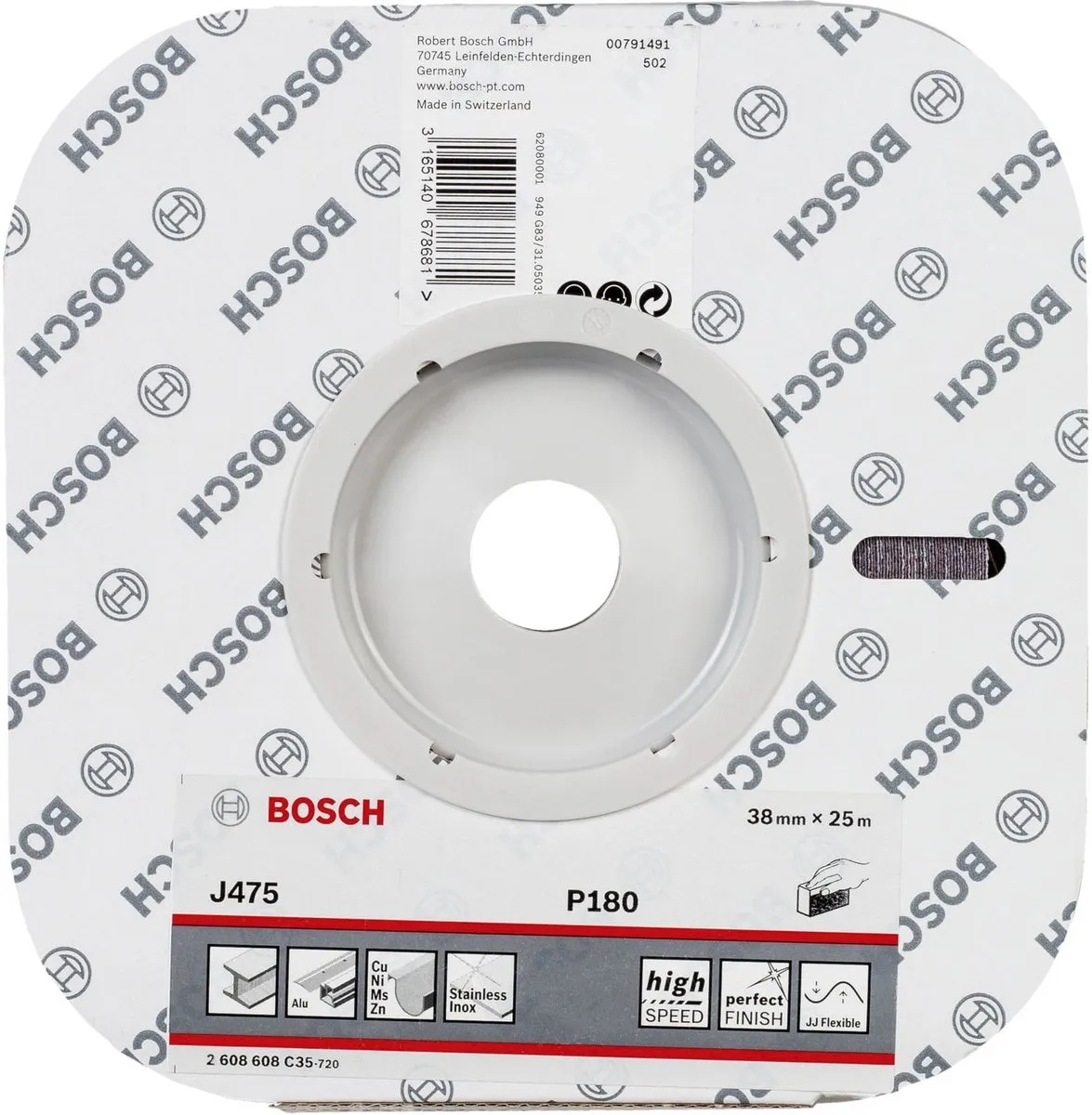 Bosch Schuurrol Textiel J475 38mm x 25m - afbeelding 3 van 6