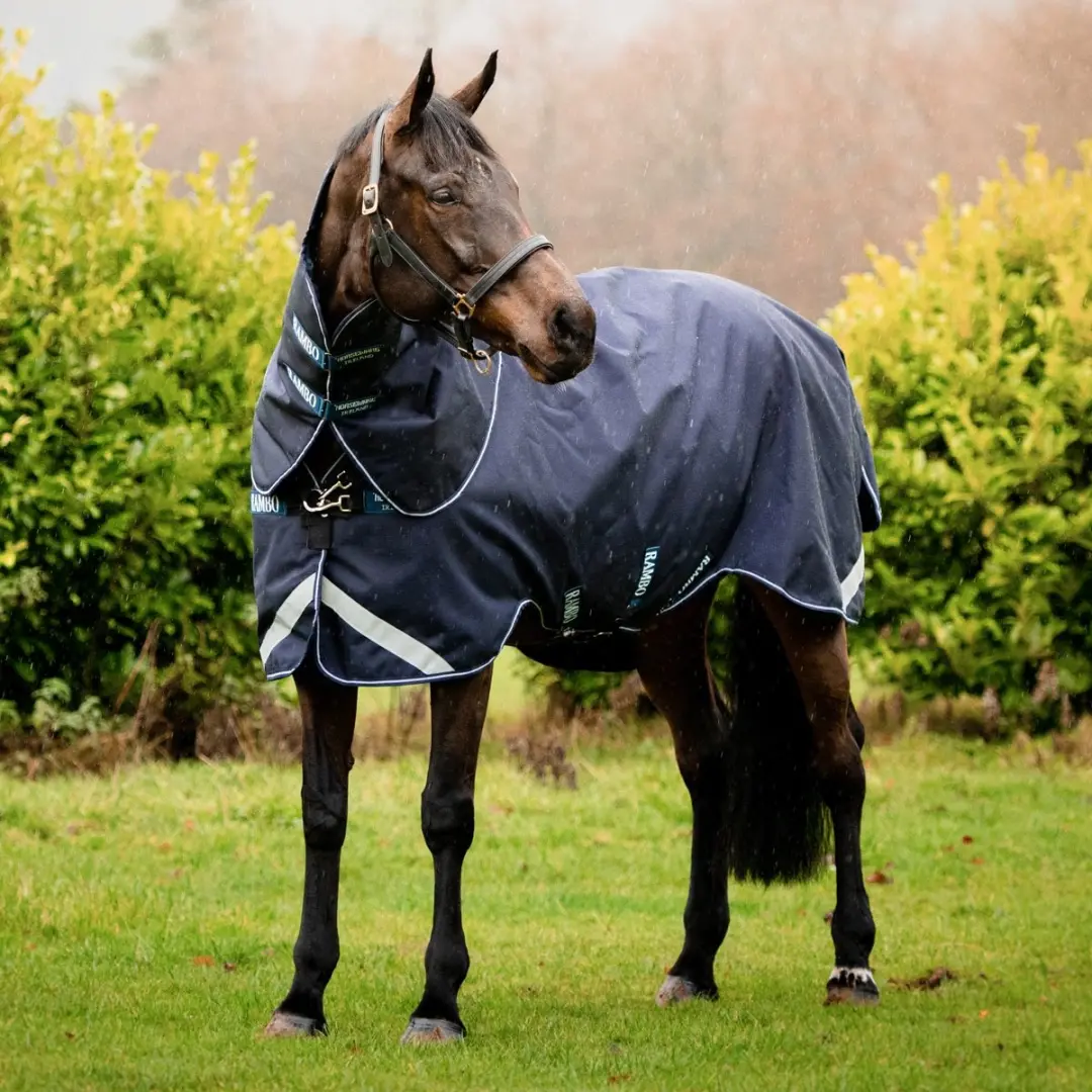Rambo Duo Force Turnoutdeken 165cm Navy - 100g
