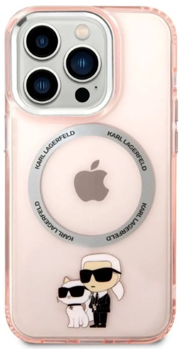 Karl Lagerfeld Karl&Choupette Hard Case iPhone 14 Pro 6,1" - Roze