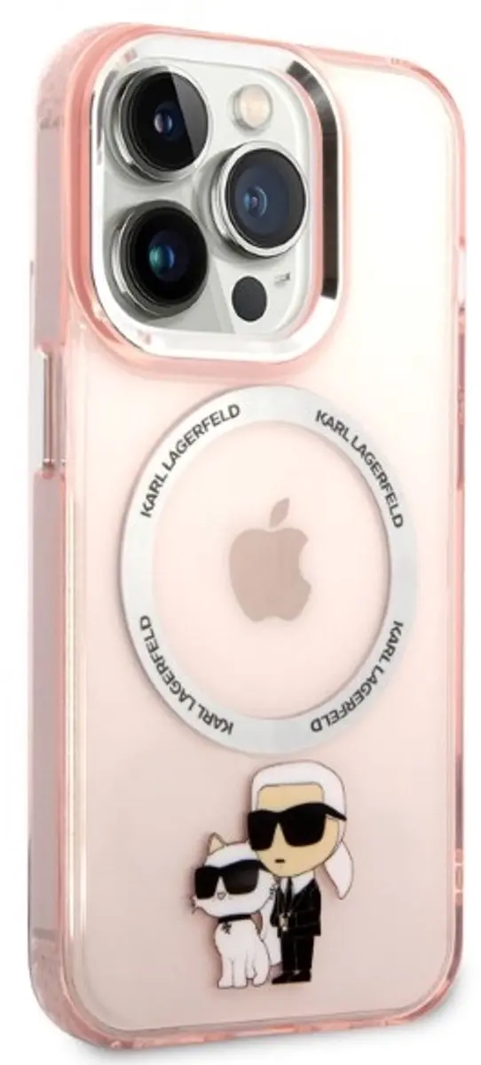 Karl Lagerfeld Karl&Choupette Hard Case iPhone 14 Pro 6,1" - Roze - afbeelding 6 van 6