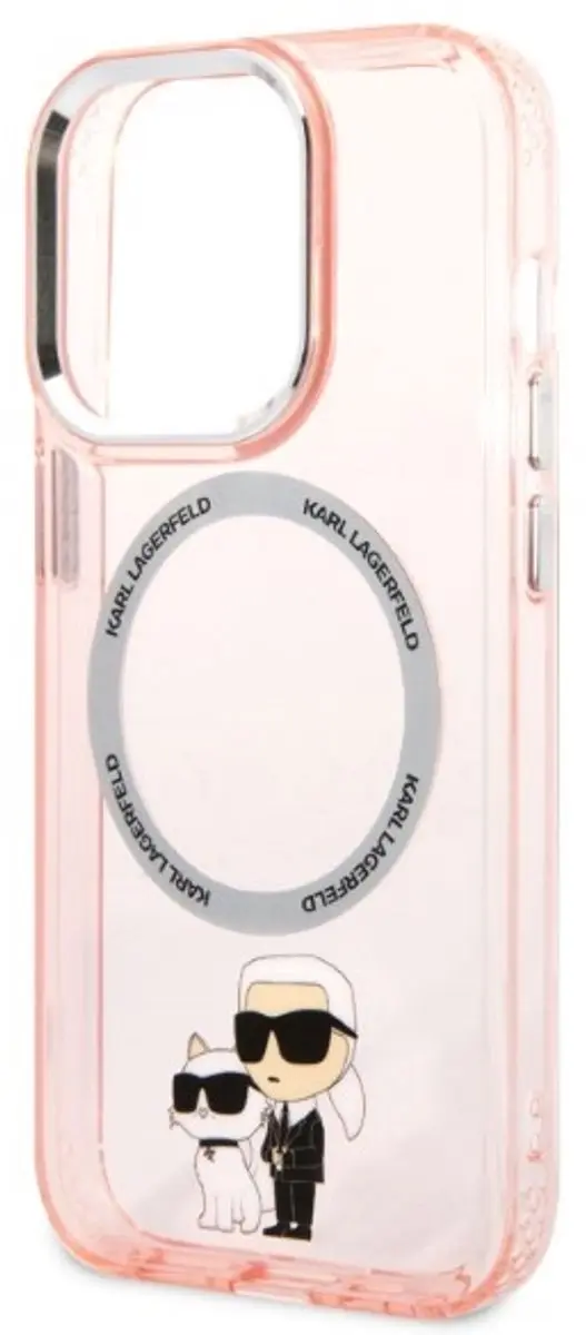 Karl Lagerfeld Karl&Choupette Hard Case iPhone 14 Pro 6,1" - Roze