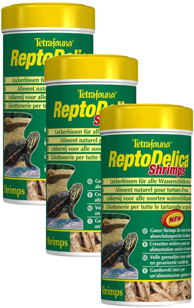 Tetra Fauna Reptodelica Garnalenvoer 250ml - 3 Stuks