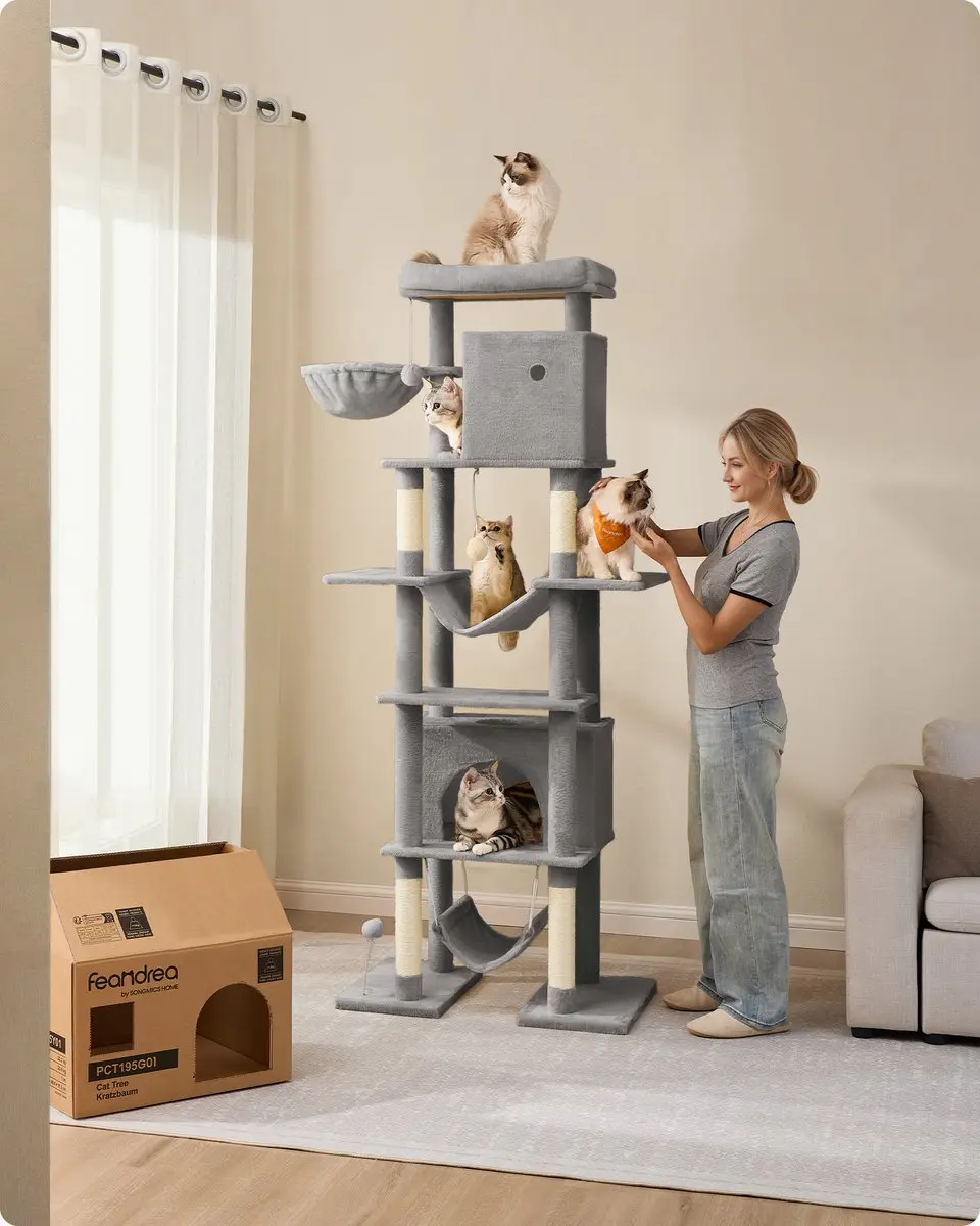 Songmics Kattentoren Beige
