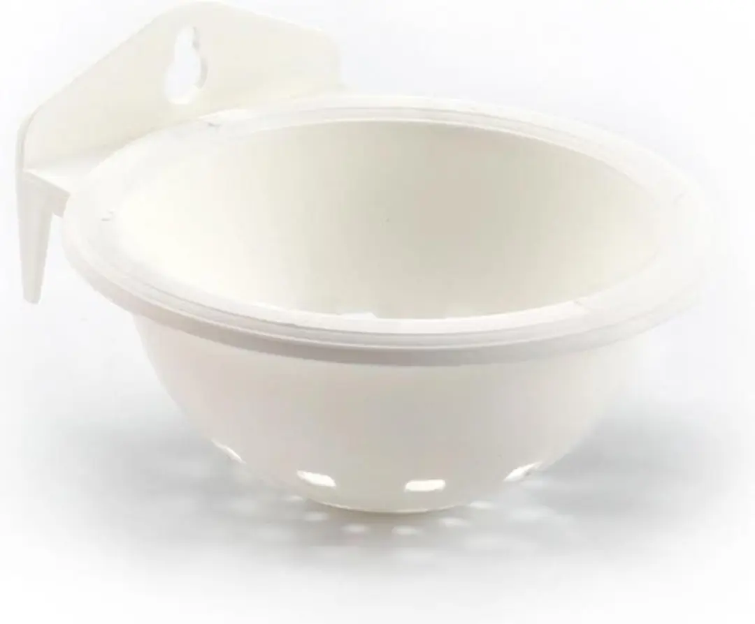 Duvo+ Nestje Plastiek met Muurhaak Wit 11,5x5,5cm