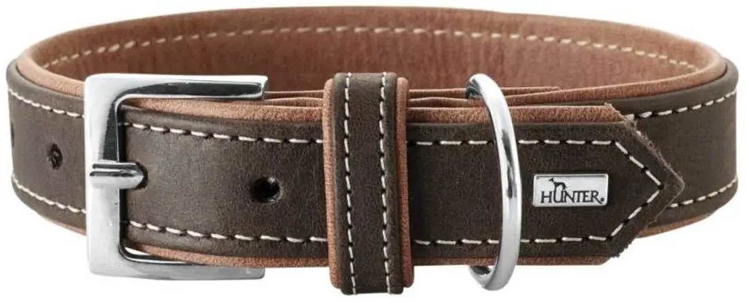 Hunter Hondenhalsband Porto Donkerbruin