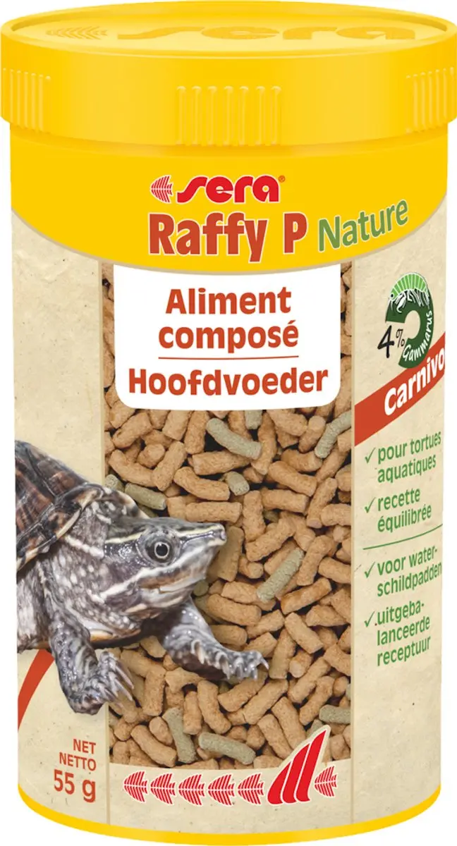 Sera Raffy P Nature Schilpaddenvoer 250ml