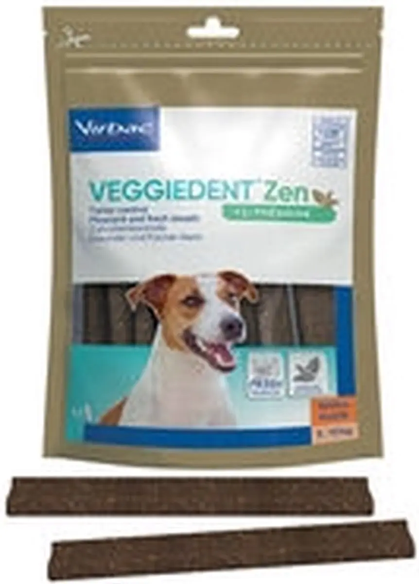 Virbac Veggiedent FR3SH Zen Kauwstrips Large - 15 Stuks