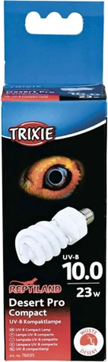 Trixie UV-B Lamp 10.0 Compact 23W - 6x6x15cm