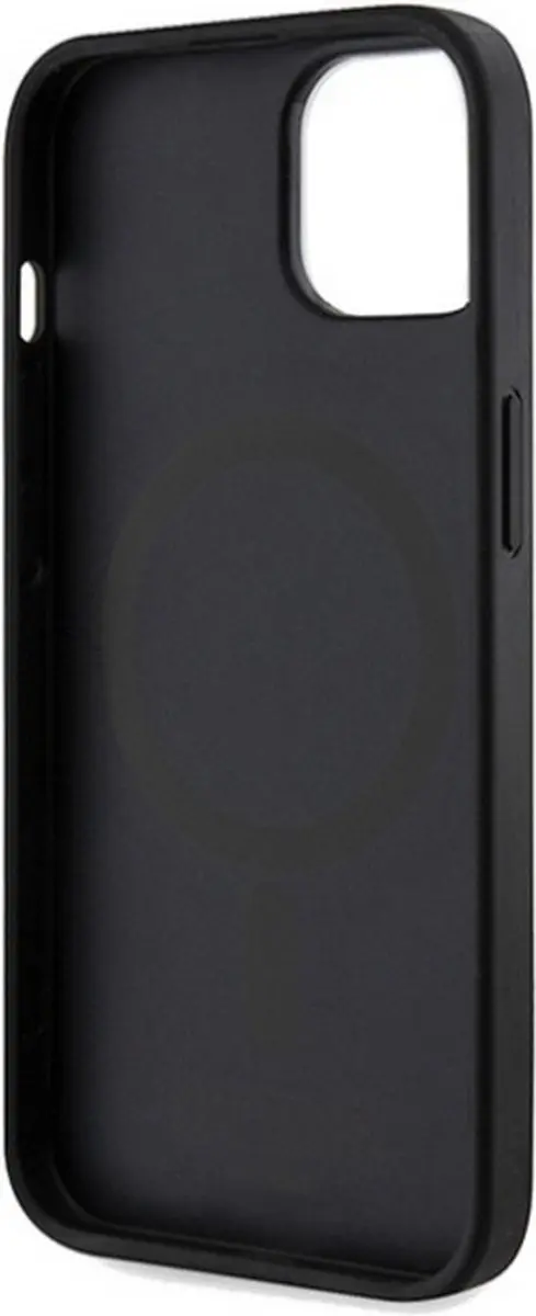 Guess 4G Printed Stripe Back Case - iPhone 15 6.1" - Zwart