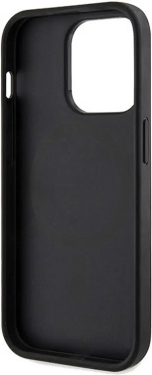 Guess 4G Printed Stripe Back Case - iPhone 15 Pro - Zwart