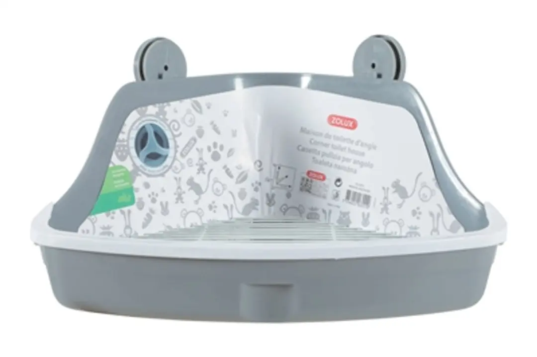 Zolux Hoektoilet Grijs - Maat S