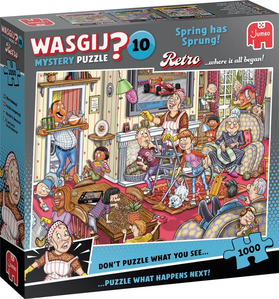 Wasgij Retro Mystery 10 1110100801 Legpuzzel - 1000 Stuks - Meerkleurig