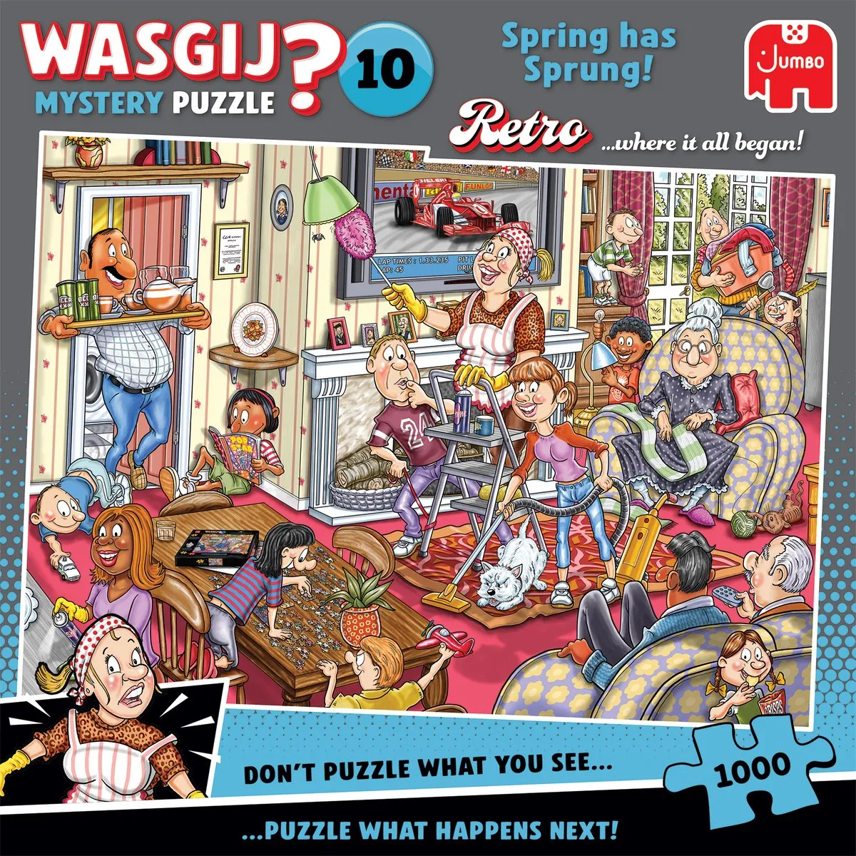 Wasgij Retro Mystery 10 1110100801 Legpuzzel - 1000 Stuks - Meerkleurig