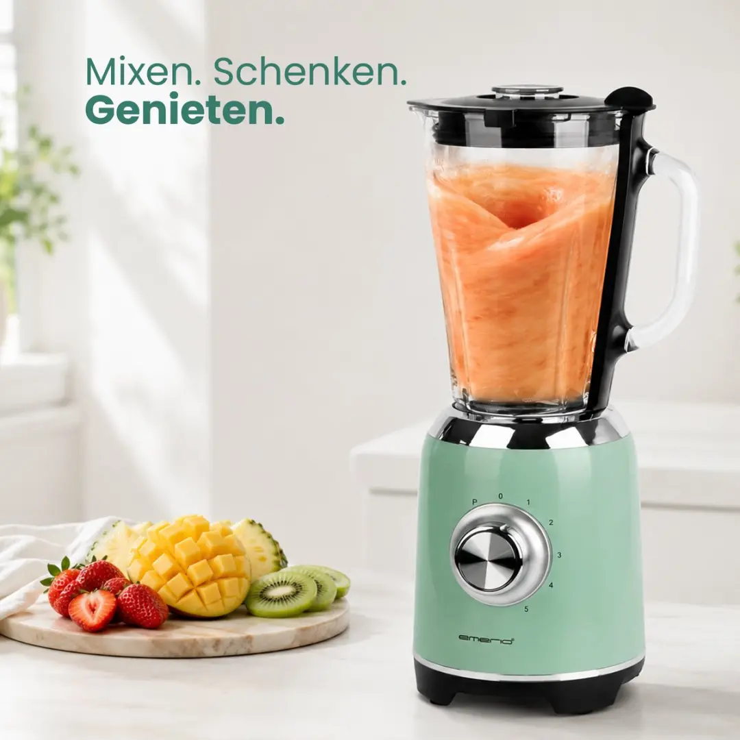 Emerio Retro Blender BL-131620.8 - 1,75L - 600W - Groen