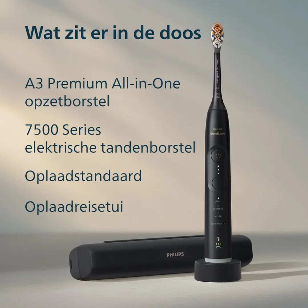 Philips Sonicare 7500 HX7421/13 Elektrische Tandenborstel - Zwart