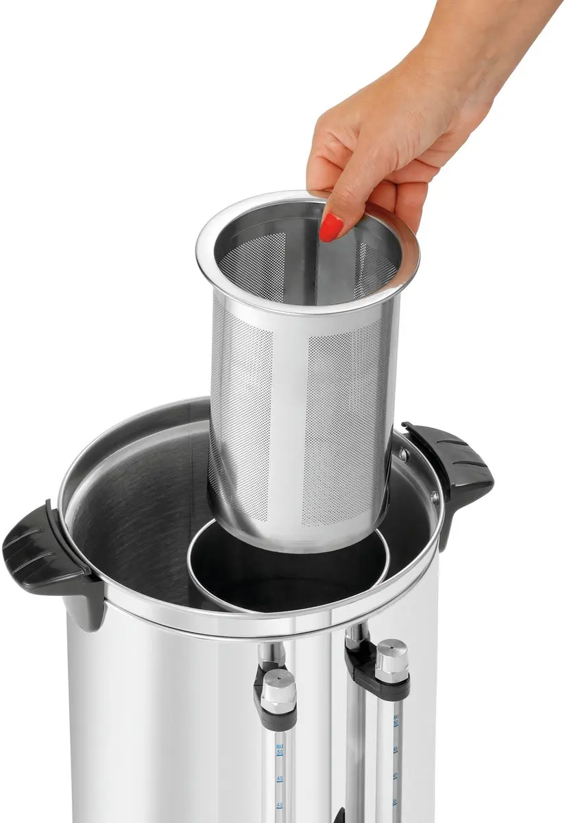 Bartscher M8000 Thee- en Heetwaterdispenser 8L - Zwart