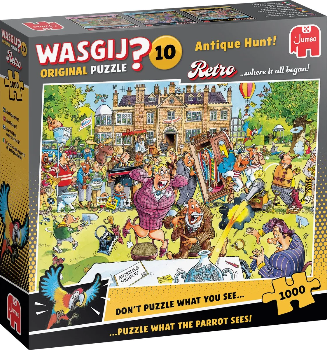 Wasgij Retro Original 1000 Stuks - Antiekjacht! - 1000 Puzzeldelen