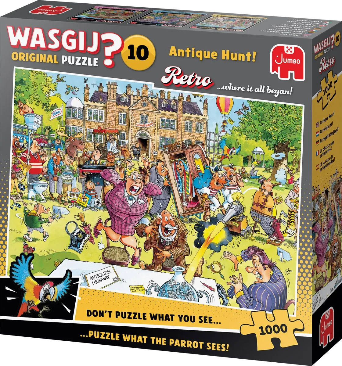 Wasgij Retro Original 1000 Stuks - Antiekjacht! - 1000 Puzzeldelen - afbeelding 6 van 6