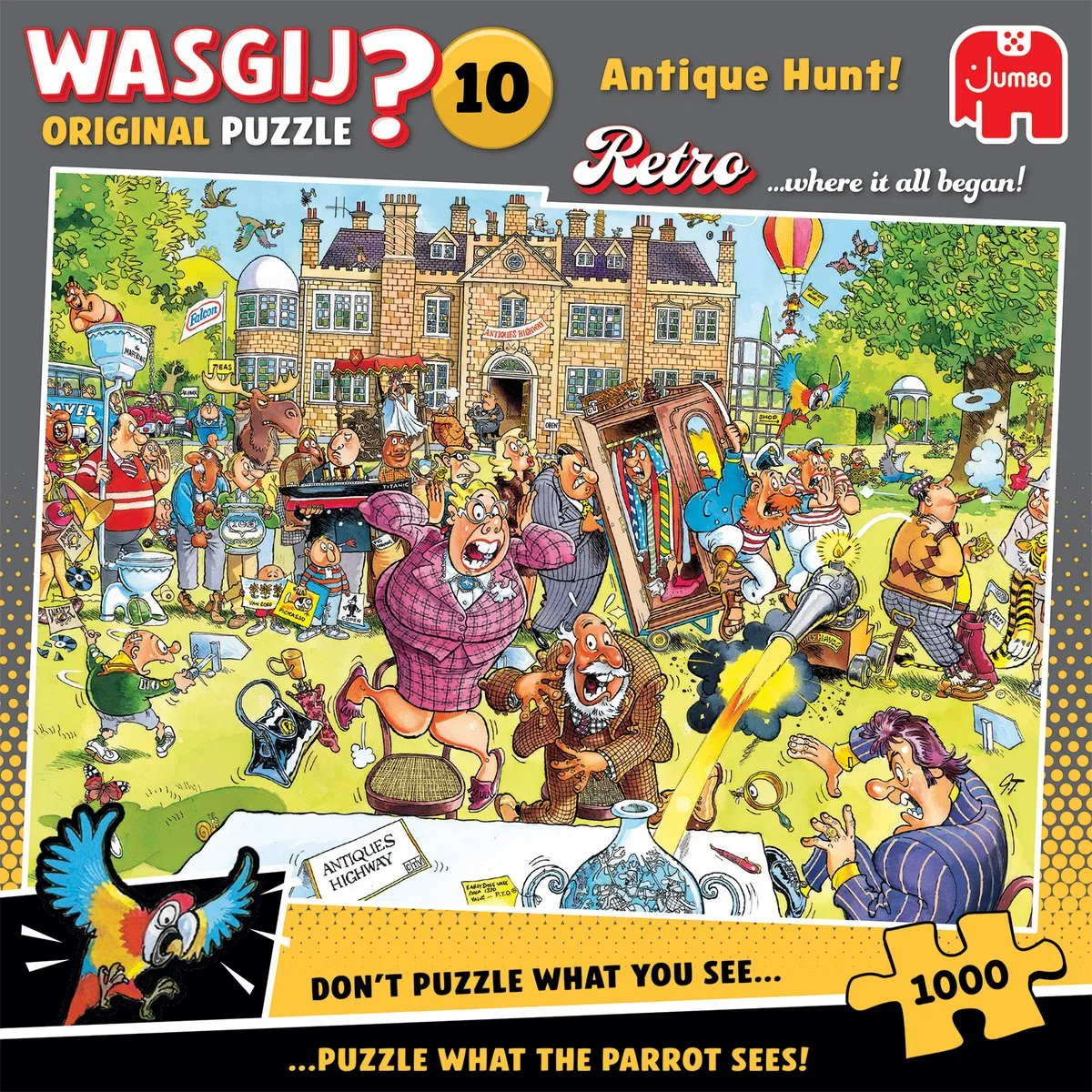 Wasgij Retro Original 1000 Stuks - Antiekjacht! - 1000 Puzzeldelen