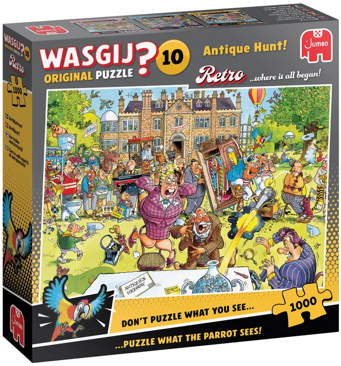 Wasgij Retro Original 1000 Stuks - Antiekjacht! - 1000 Puzzeldelen