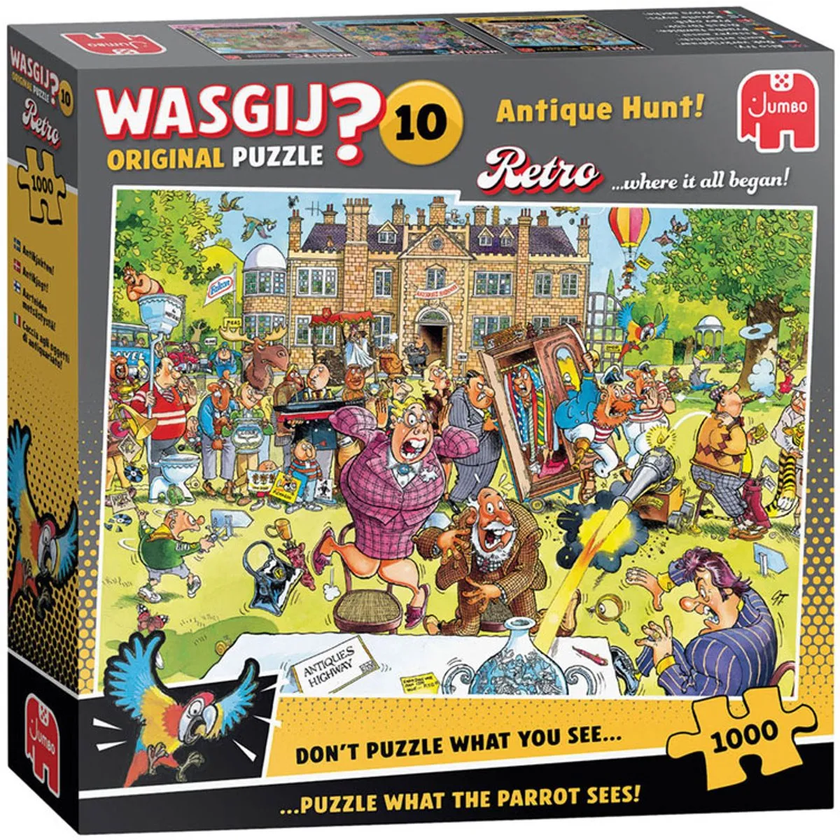 Wasgij Retro Original 1000 Stuks - Antiekjacht! - 1000 Puzzeldelen