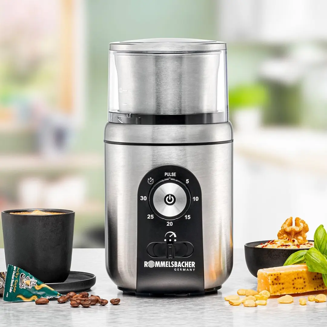 Rommelsbacher EGK 250 Kruiden- en Koffiemolen 200W - Zwart/RVS