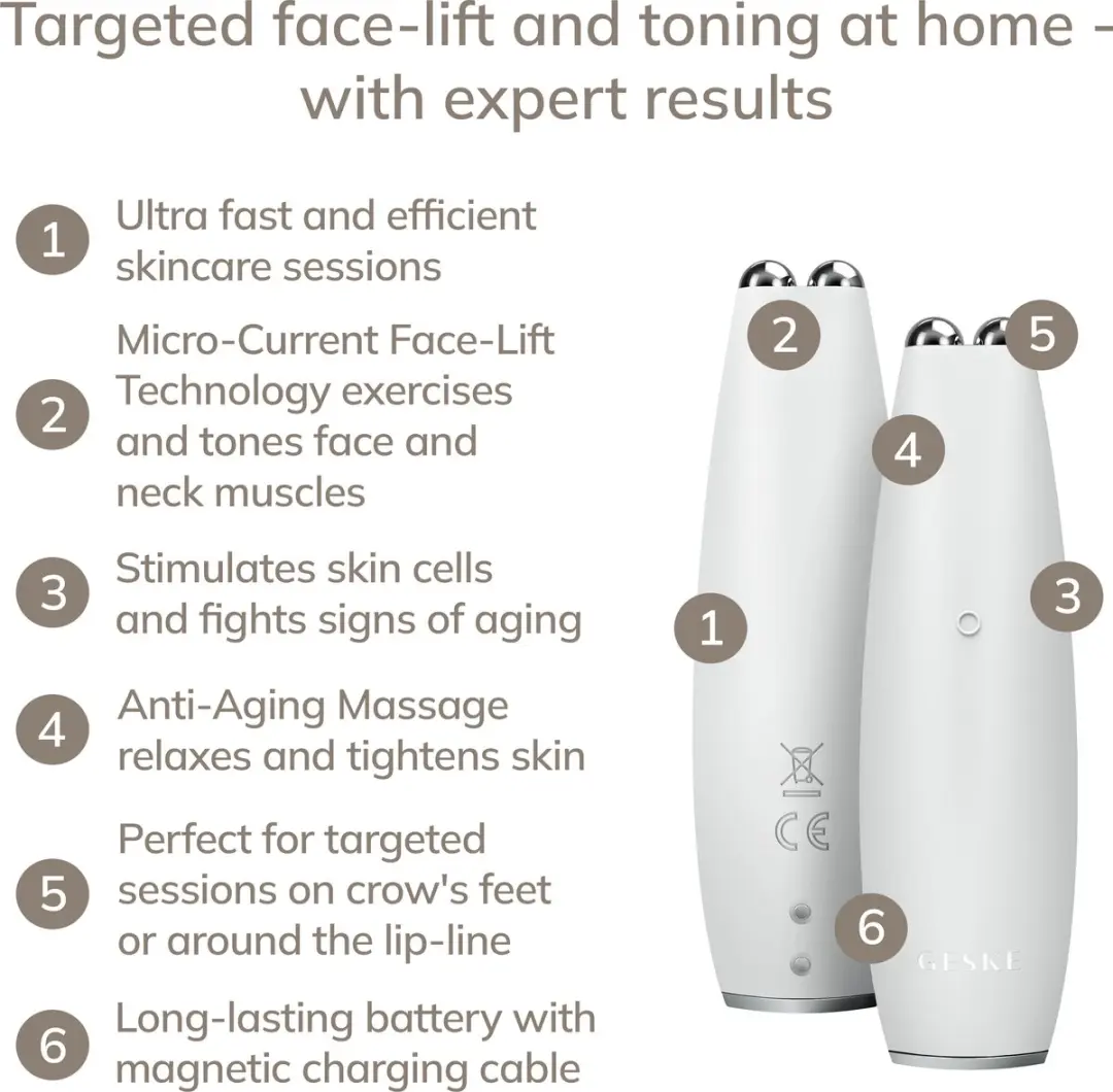 GESKE SmartAppGuided MicroCurrent Face-Lift Pen GK000013WH01 - White