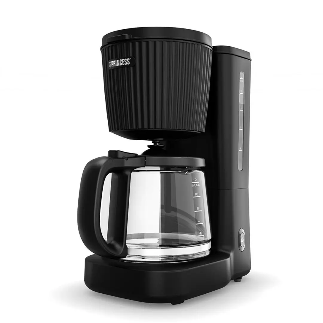 Princess Wave Koffiezetapparaat 1000W - 1,5L - Zwart/RVS
