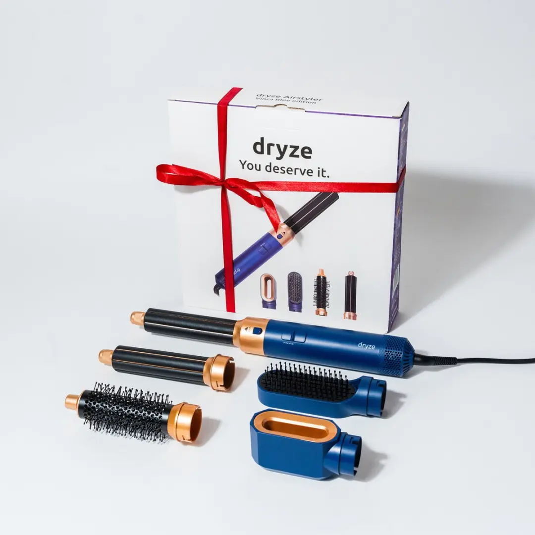 Dryze Airstyler 5-in-1 Vinca Blue - Krultang met 5 opzetstukken
