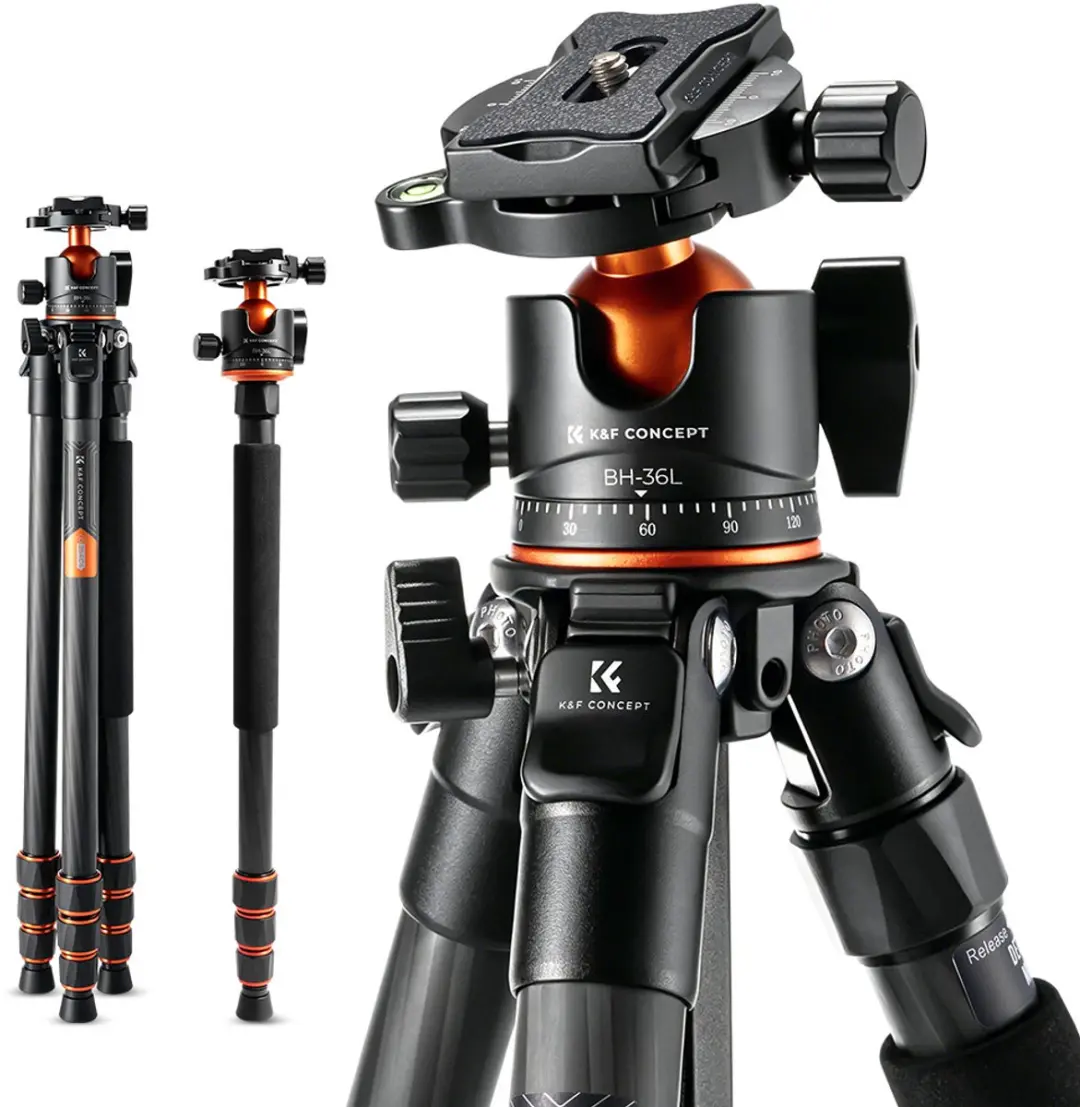 K&F Concept A254C4 BH-35L Carbon Statief
